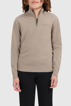 trui beige fijn gebreid