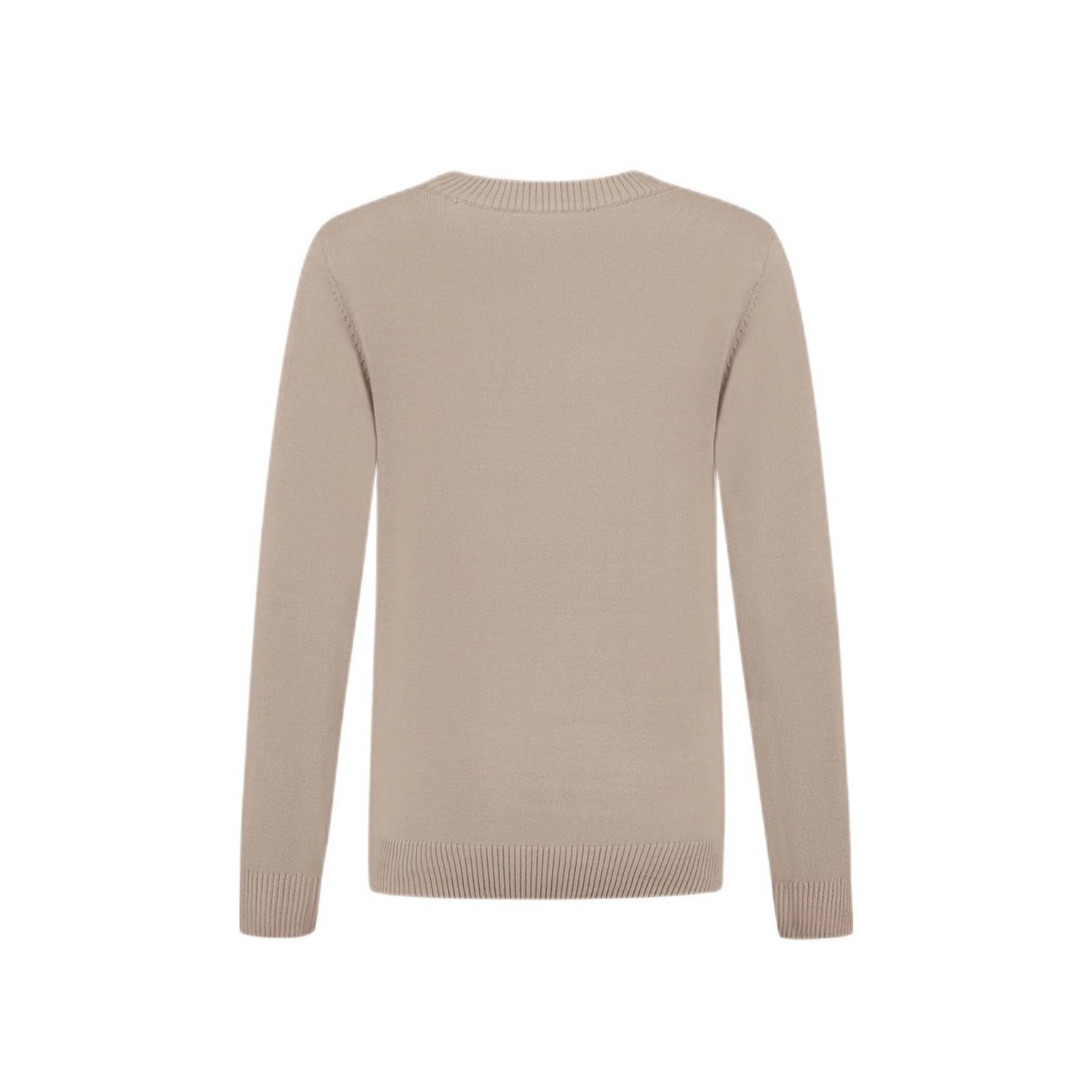 Ballin trui beige fijn gebreid