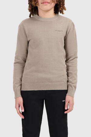 trui beige fijn gebreid