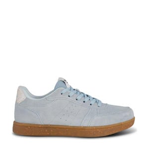Bjork suède sneakers lichtblauw