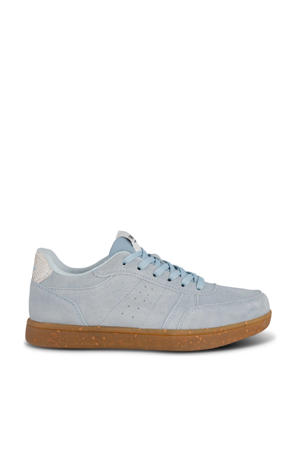 Bjork suède sneakers lichtblauw