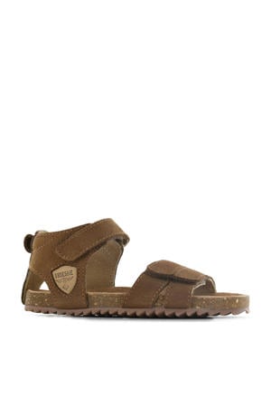 suède sandalen cognac