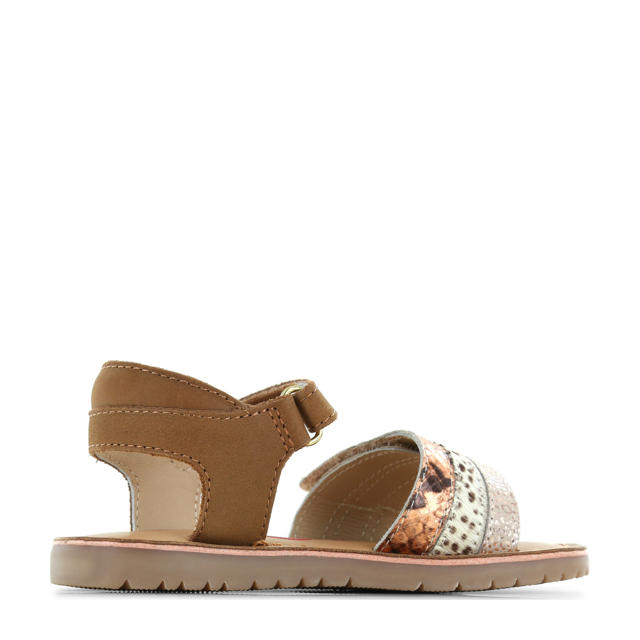 Shoesme leren sandalen cognac wehkamp