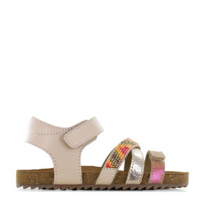 leren sandalen roze
