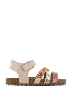 leren sandalen roze