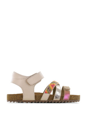 leren sandalen roze