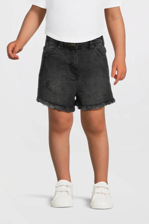 regular denim short zwart