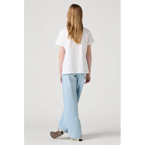 Levi's Kids wide leg jeans light blue denim afbeelding