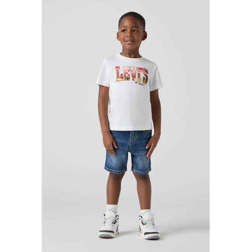 Levi's Kids slim bermuda short medium blue denim afbeelding