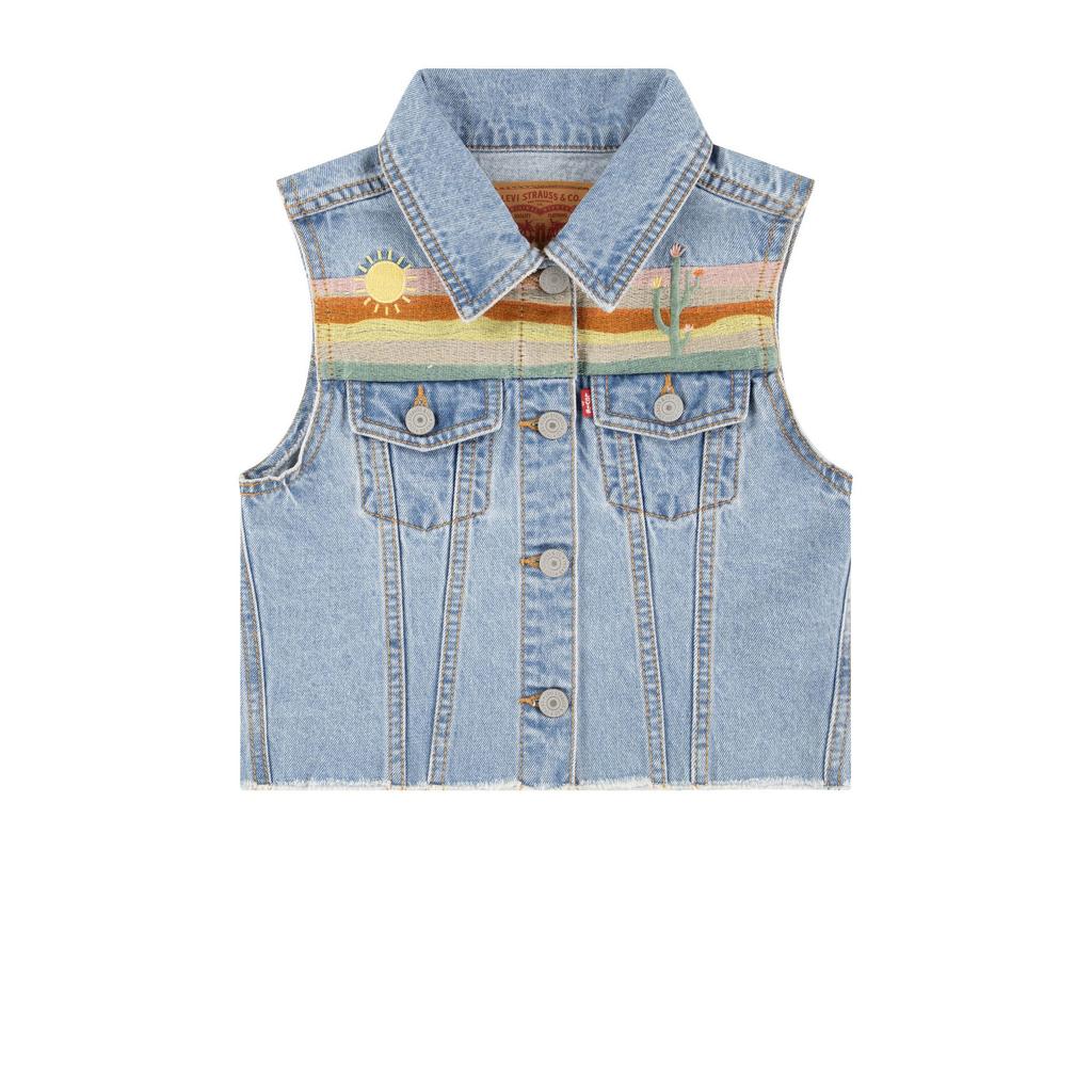Gilet Levi's Essential Per Bambini/Ragazzi - Blu, Taglia 14 Anni, Giacca Leggera Senza Maniche, Stile Casual