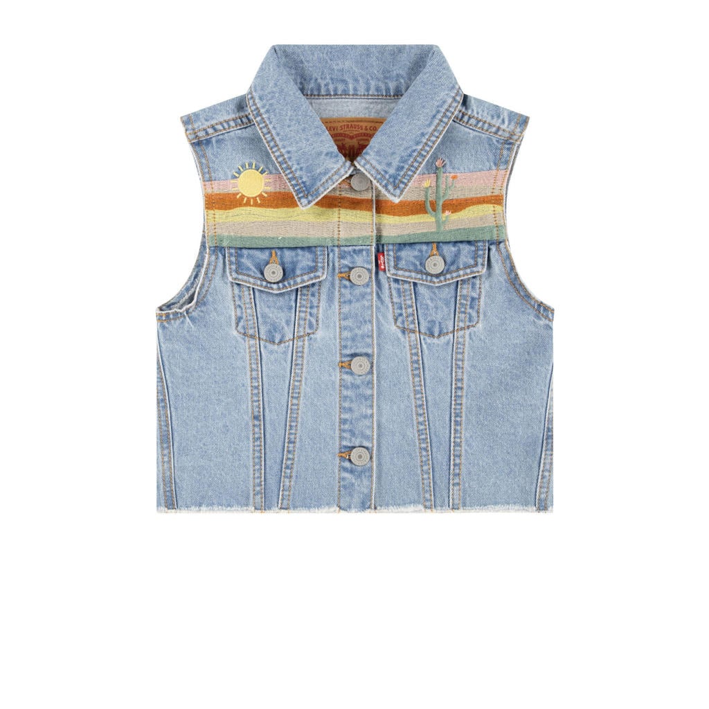 Gilet Levi's Essential Per Bambini/Ragazzi - Blu, Taglia 14 Anni, Giacca Leggera Senza Maniche, Stile Casual