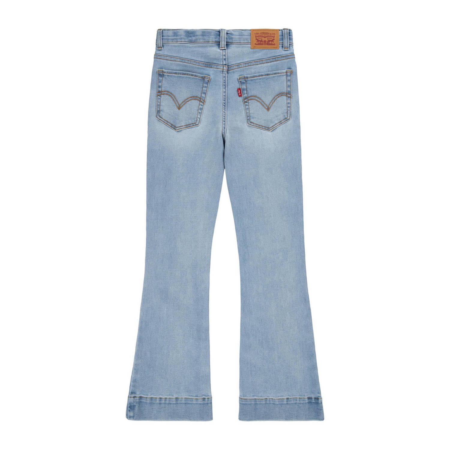 Levi's Kids flared high waist jeans light blue denim