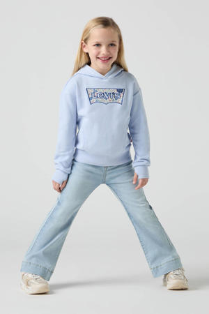 flared high waist jeans light blue denim