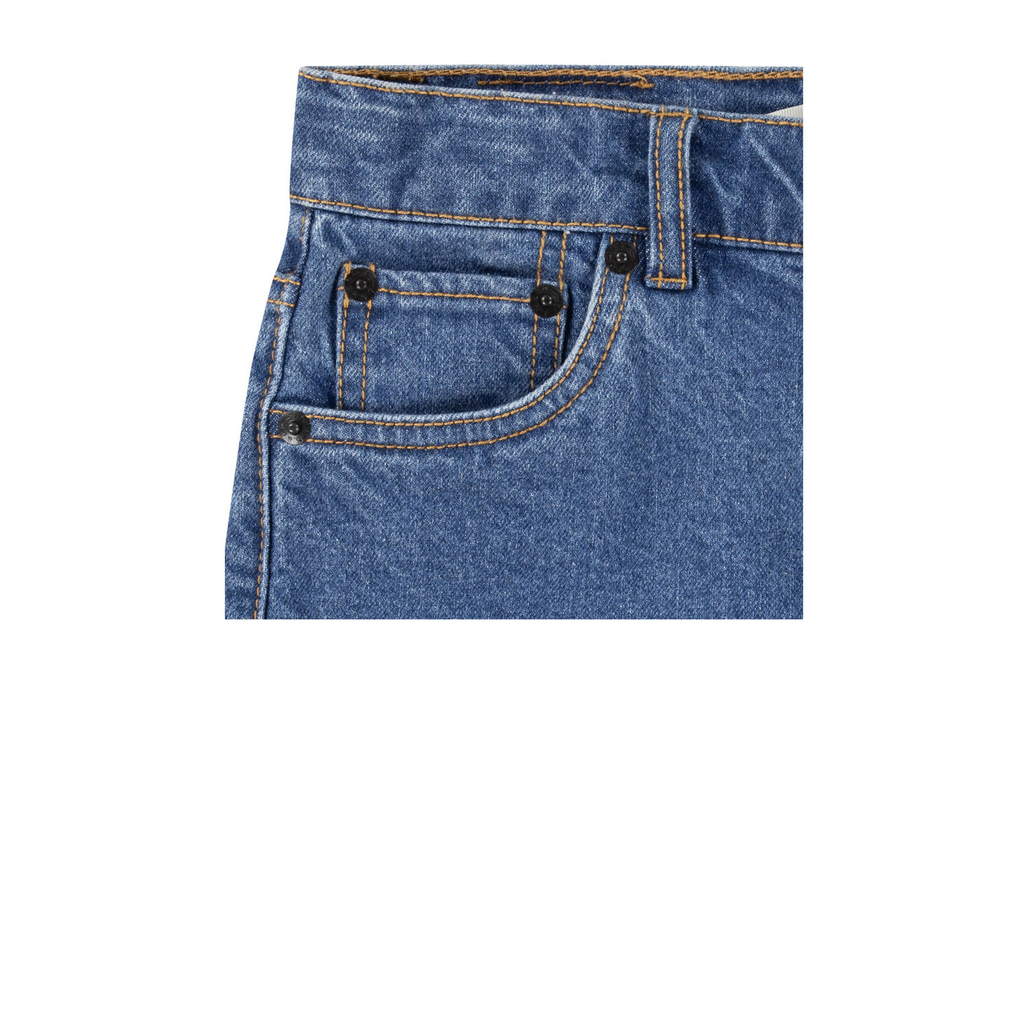 Levi's Kids regular denim short medium blue denim