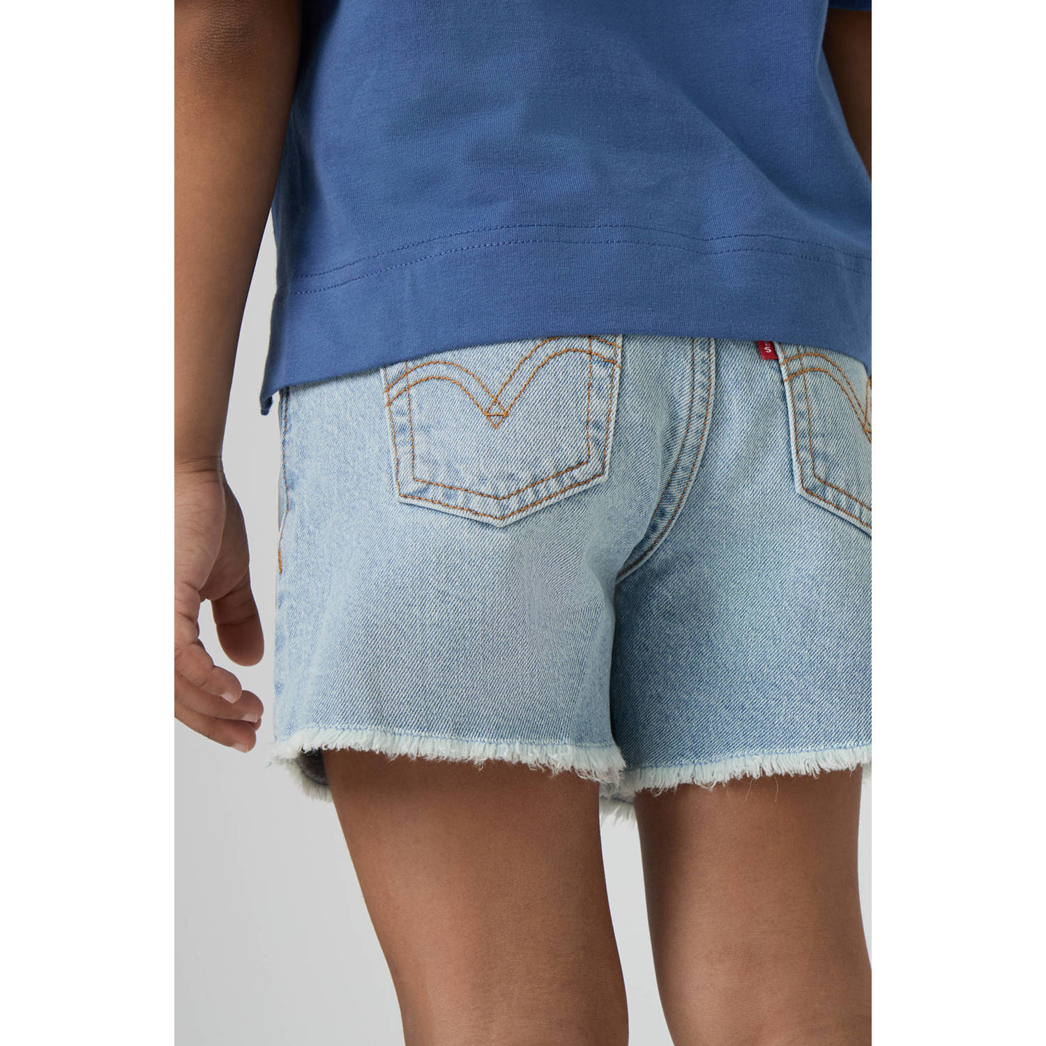 Levi's Kids regular denim short light blue denim