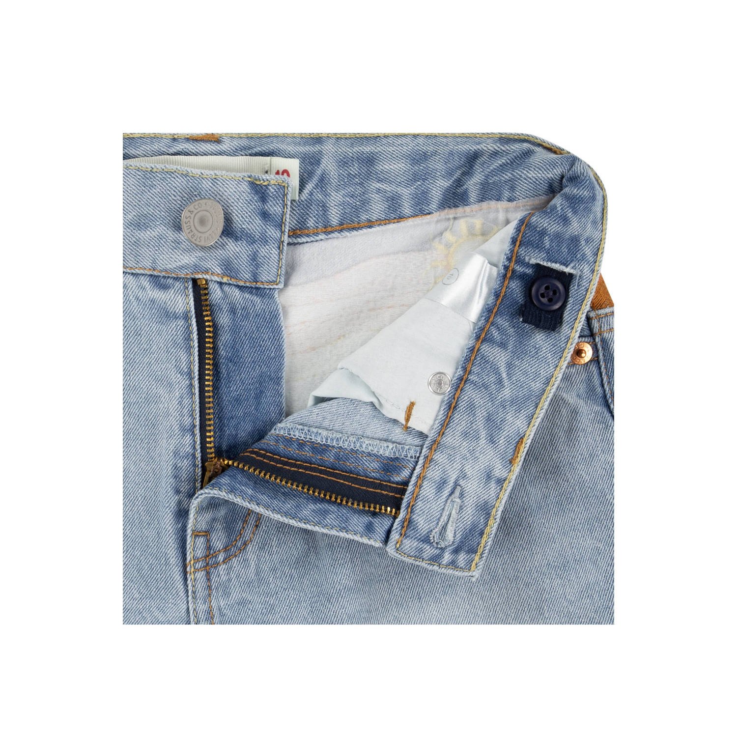 Levi's Kids mom denim short light blue denim