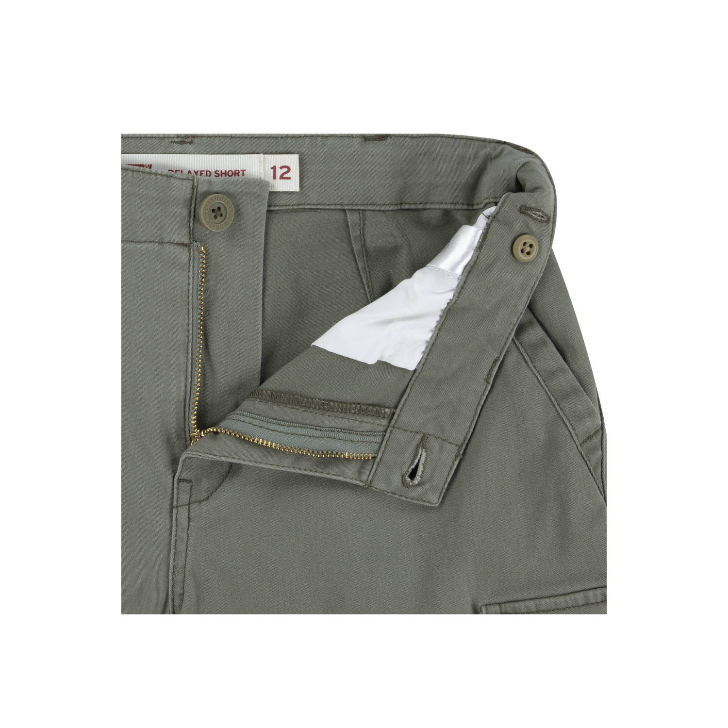 Levi's Kids straight cargo short groen