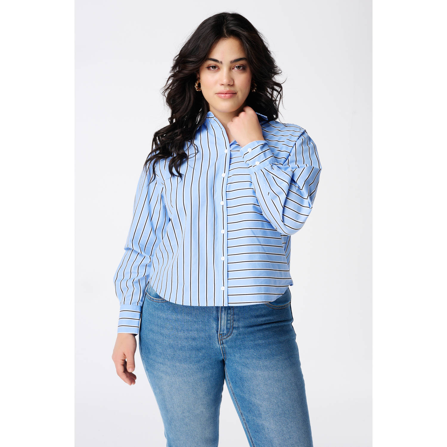 MS Mode blouse blauw