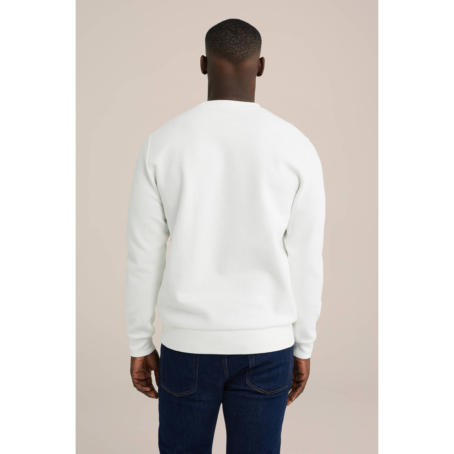 WE Fashion sweater gebreid ecru