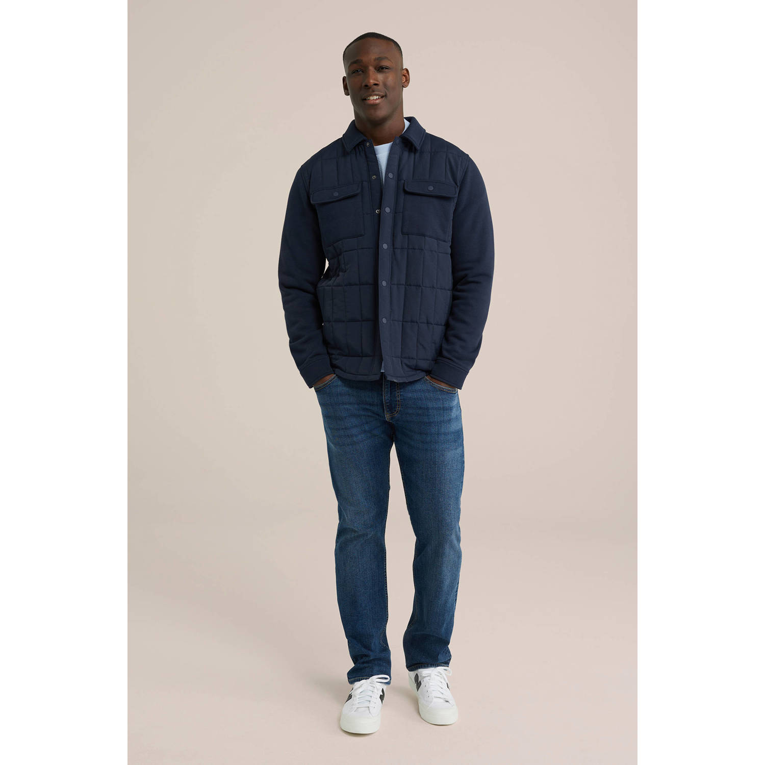 WE Fashion sweater gebreid lichtblauw