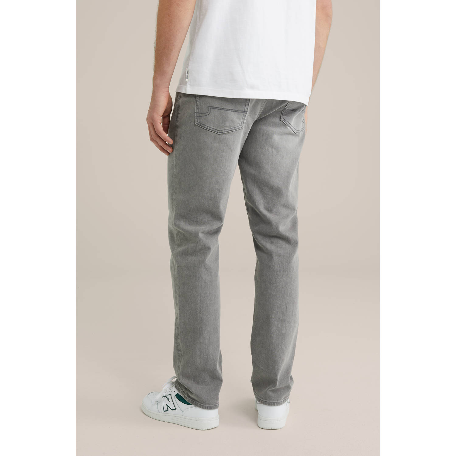 WE Fashion Blue Ridge regular fit jeans light grey denim