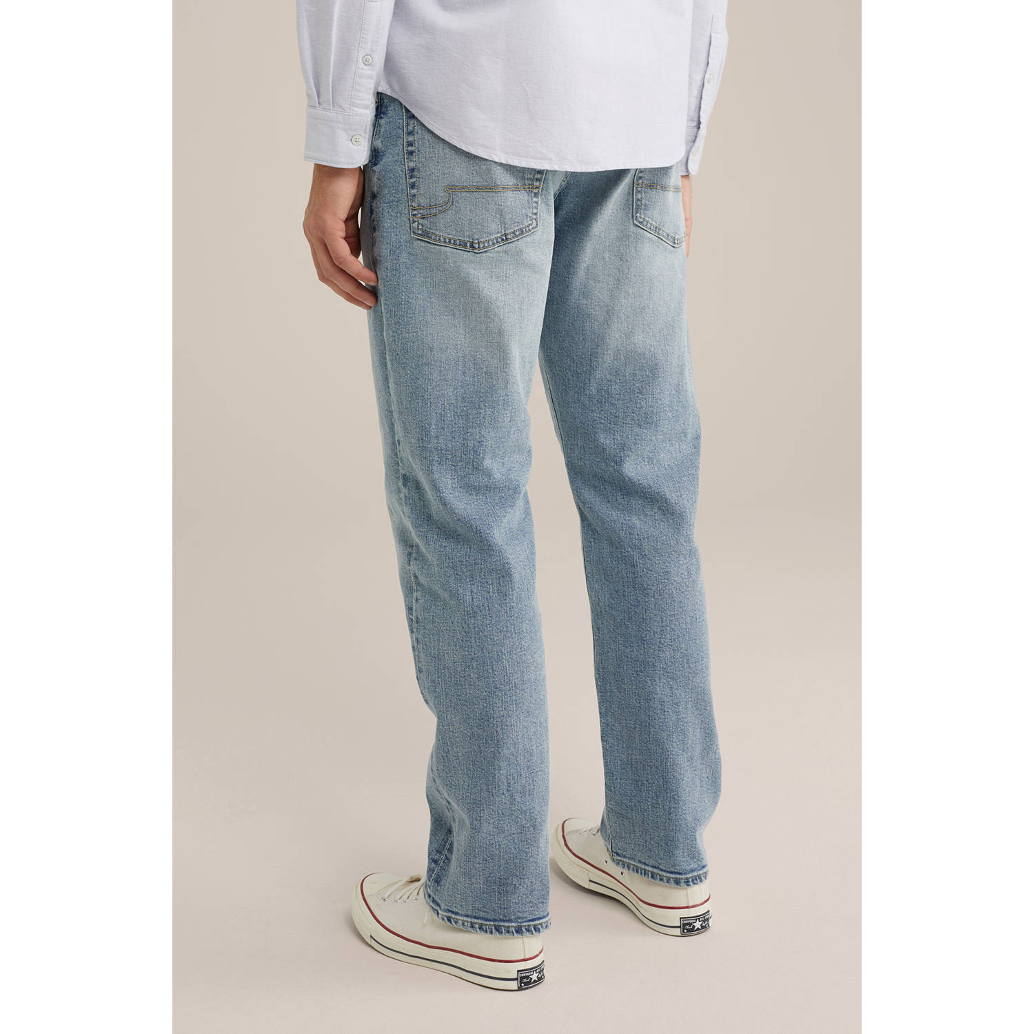 WE Fashion Blue Ridge regular fit jeans light denim
