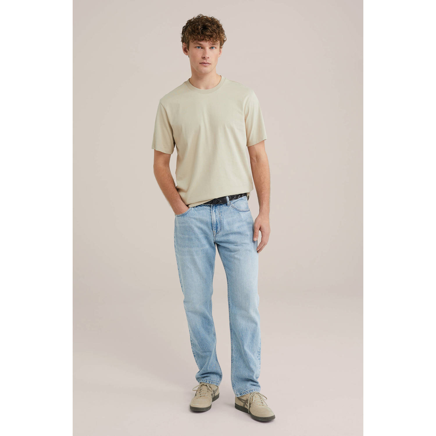 WE Fashion Blue Ridge regular fit jeans light denim