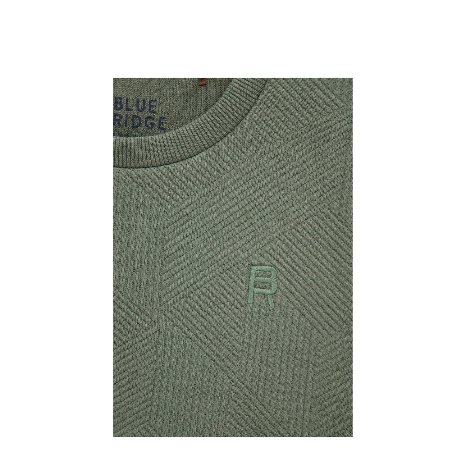 WE Fashion Blue Ridge sweater mosgroen