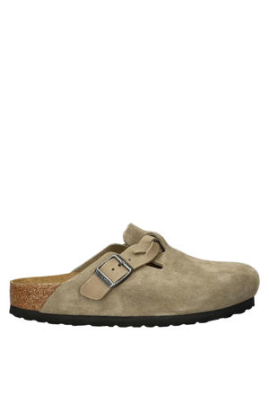 suède clogs taupe
