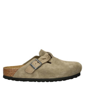 suède clogs taupe