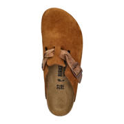 thumbnail: Birkenstock suède clogs cognac