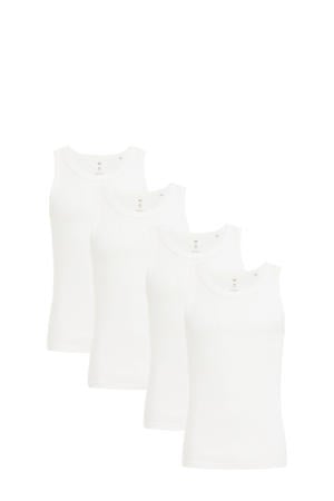 hemd (set van 4) wit