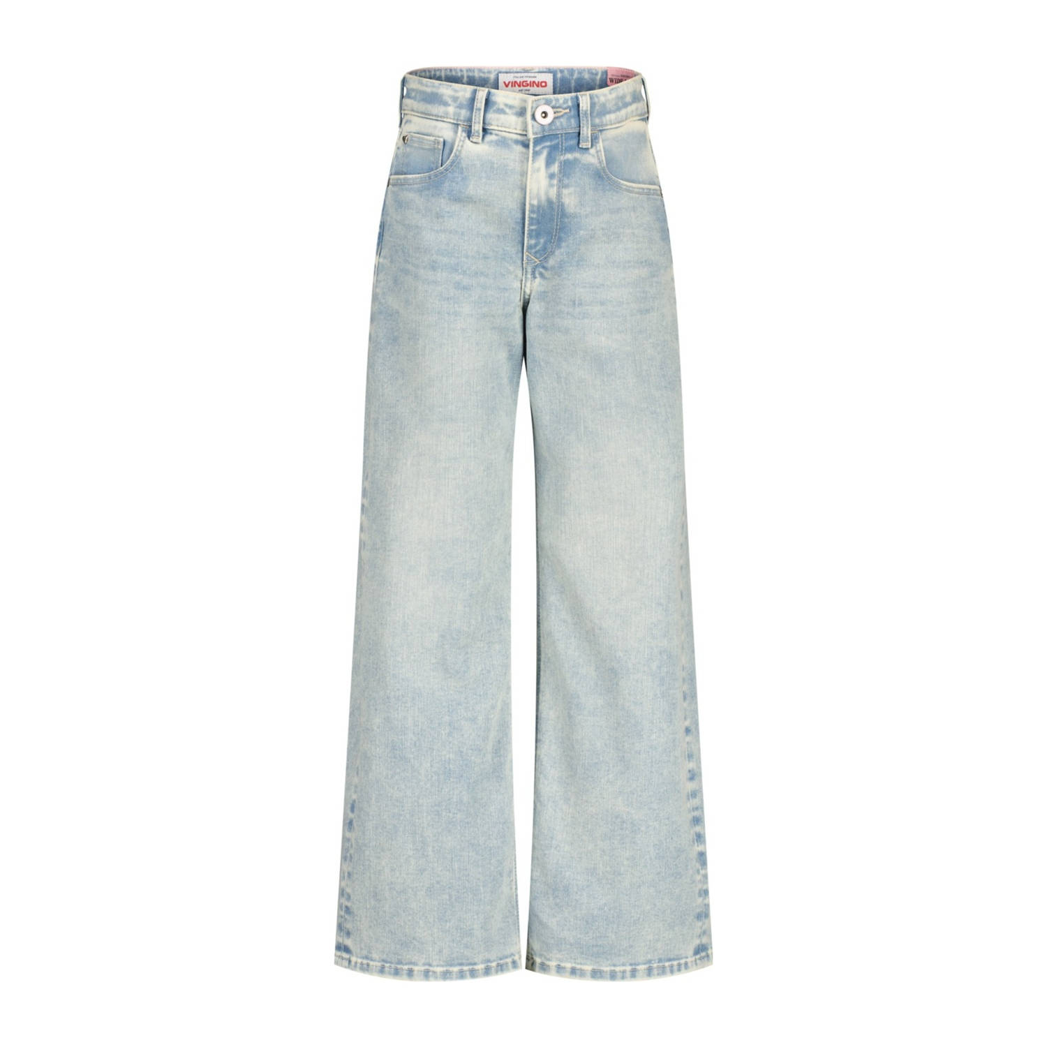 Vingino wide leg jeans light blue denim