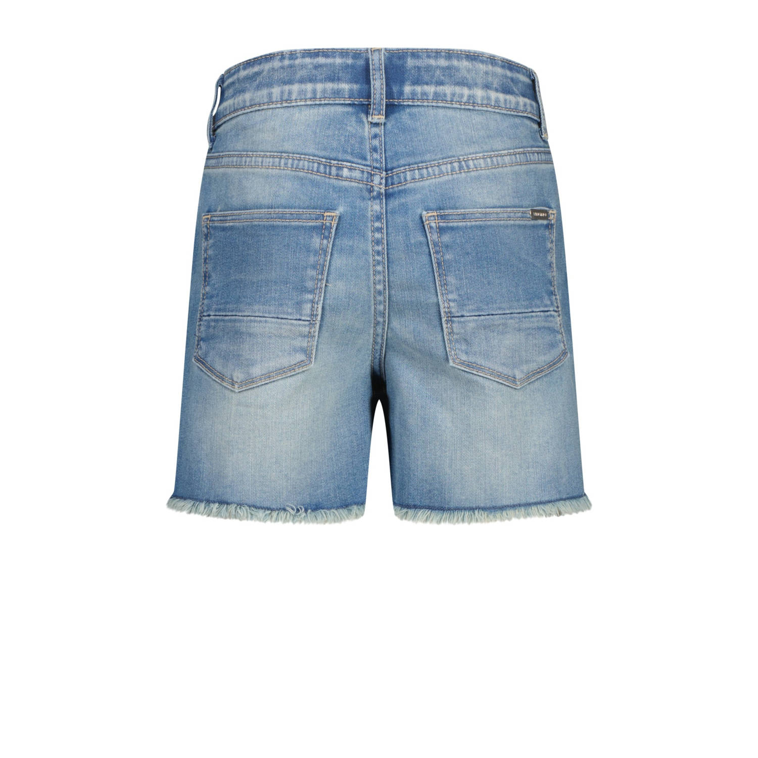 Vingino wide leg denim short medium blue denim