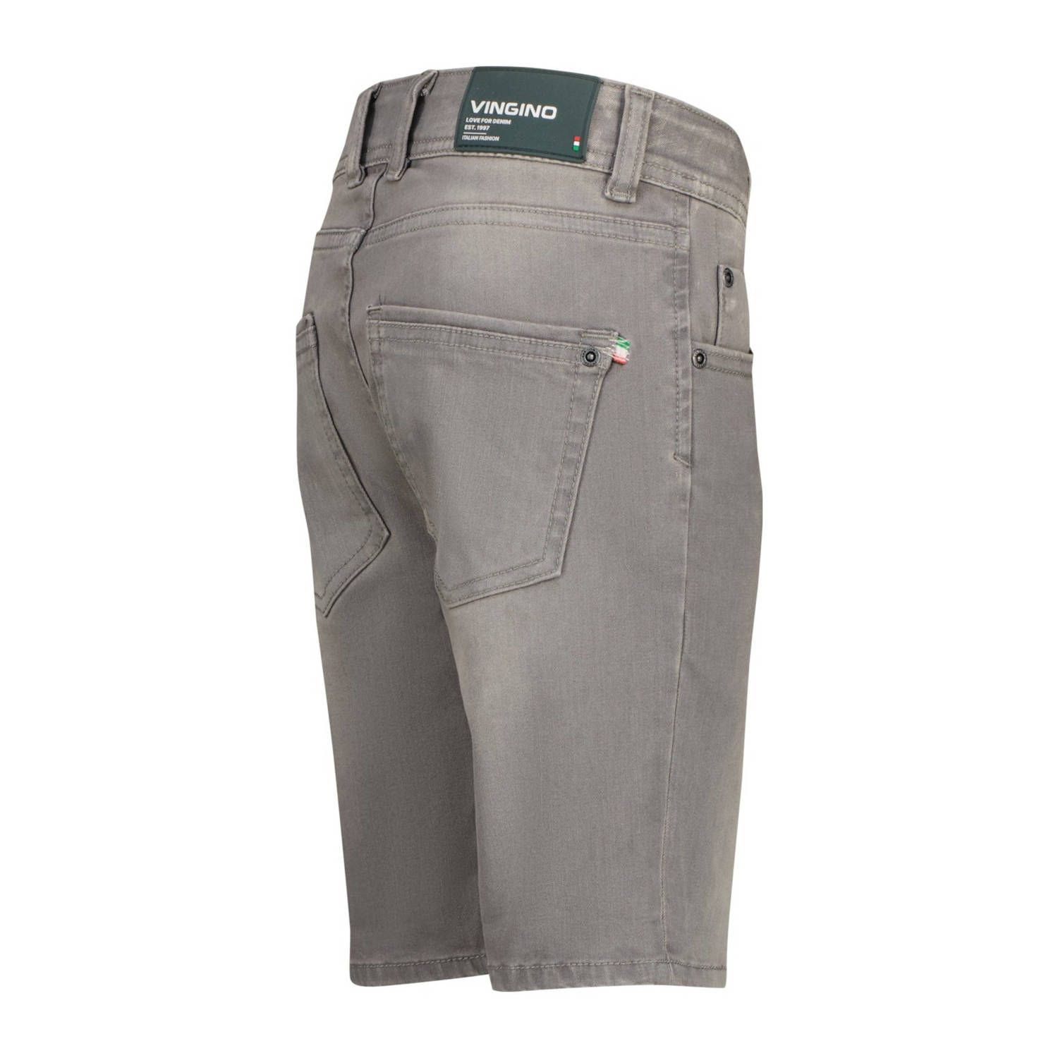 Vingino regular denim short grey denim