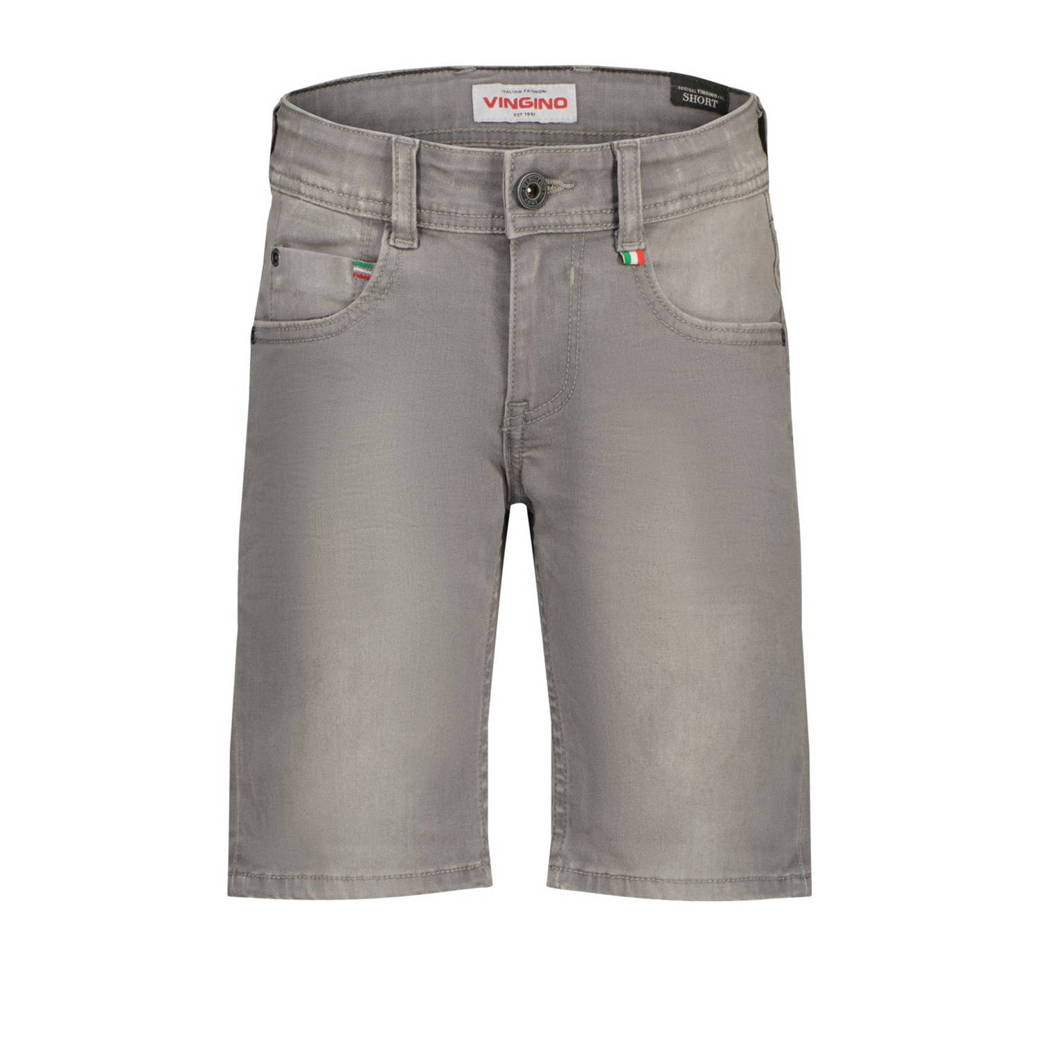 Vingino regular denim short grey denim