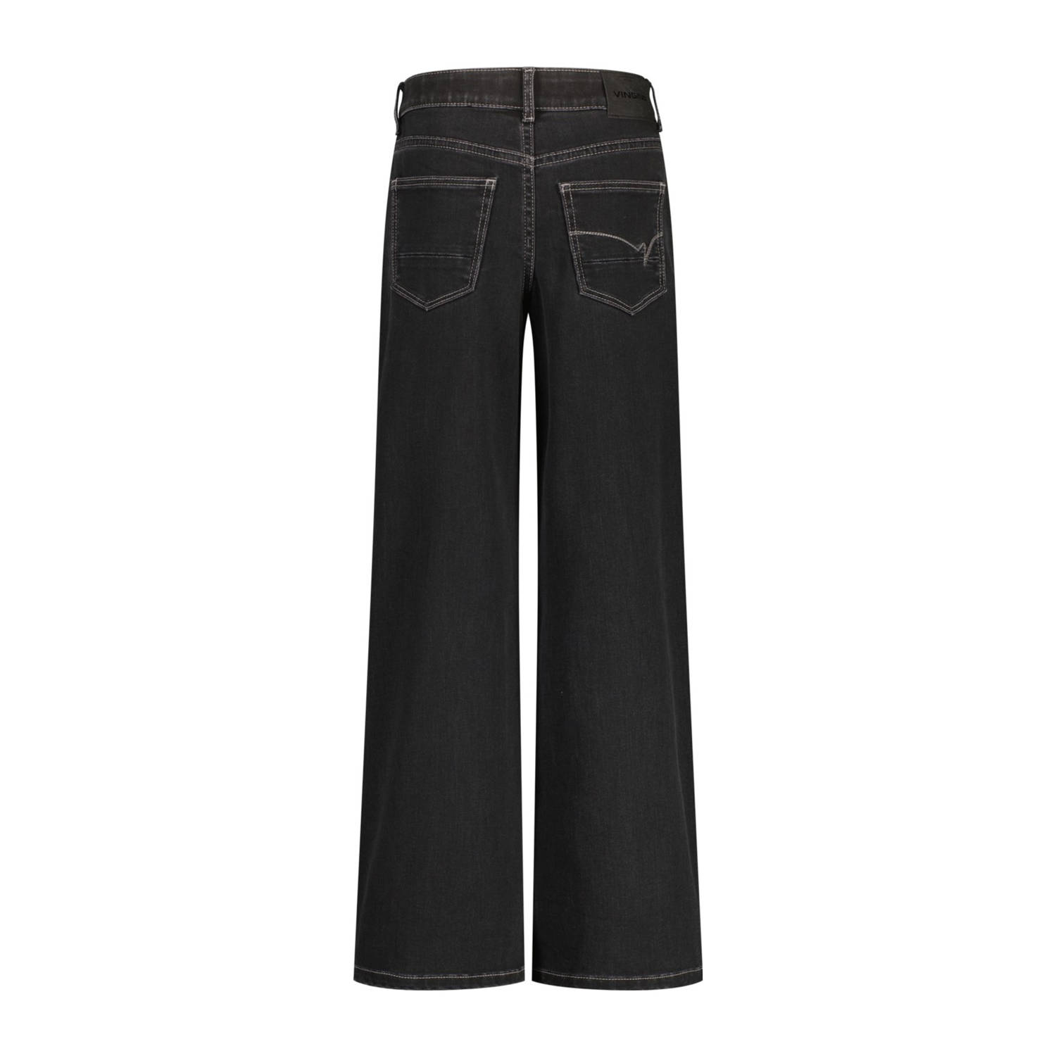 Vingino wide leg jeans black denim