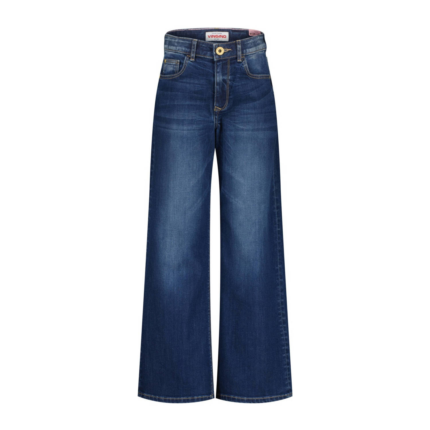 Vingino wide leg jeans dark blue denim