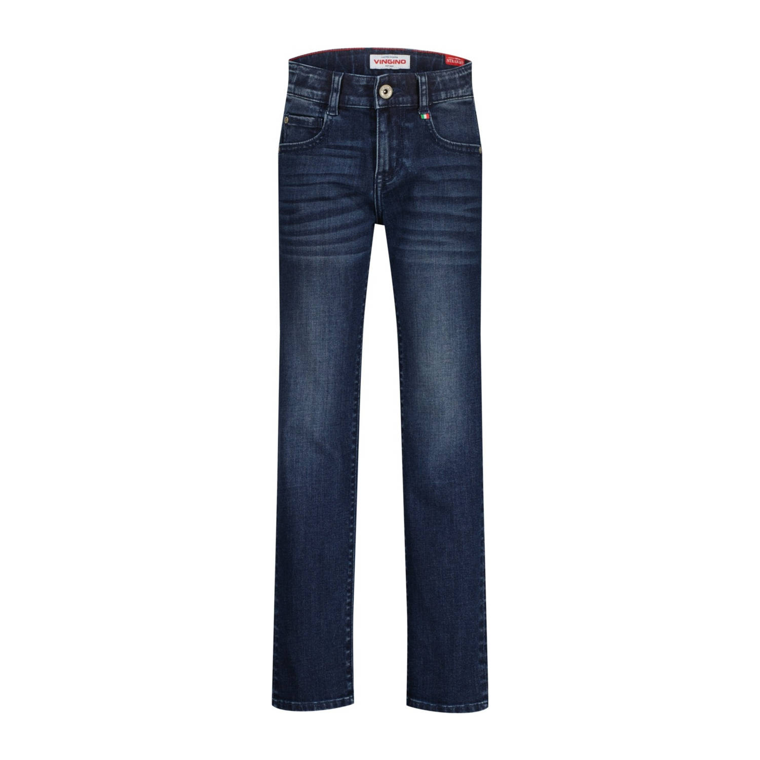 Vingino straight leg jeans mid blue wash
