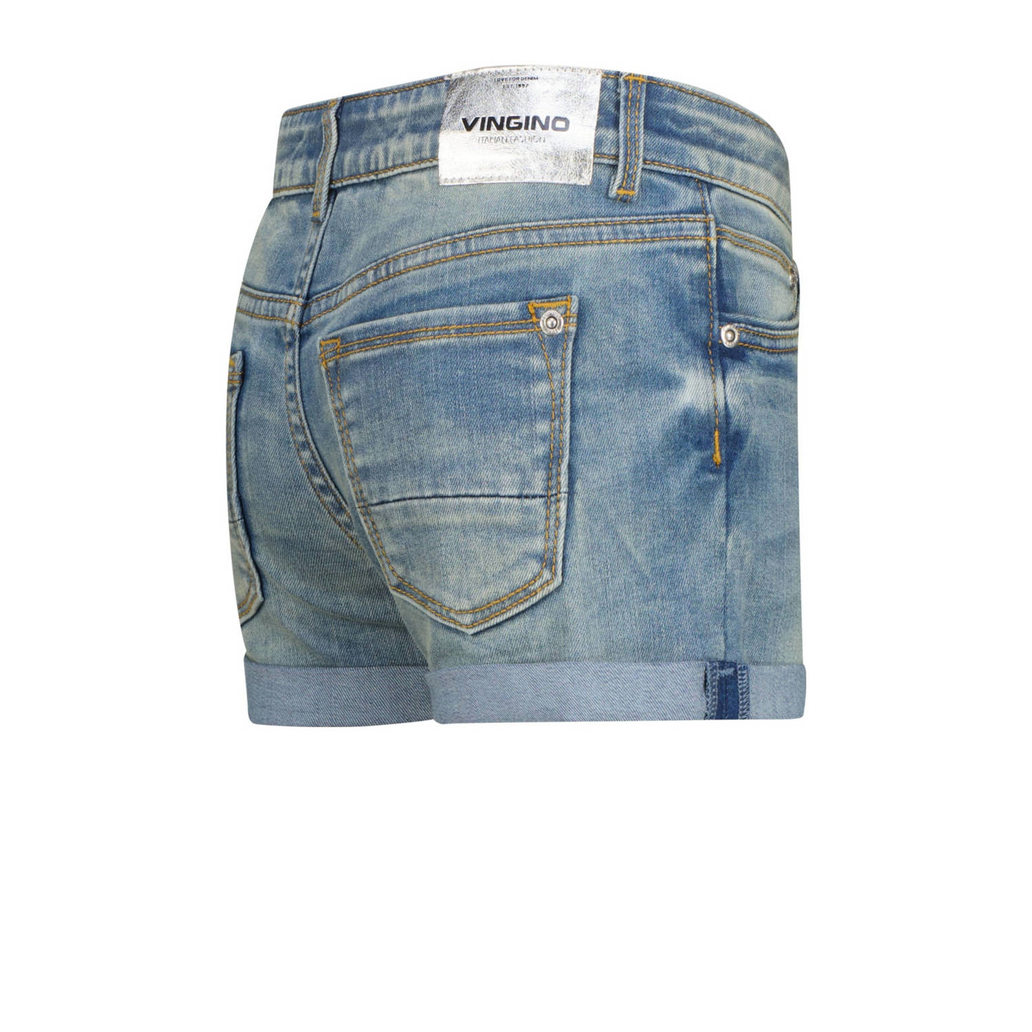 Vingino regular denim short medium blue denim