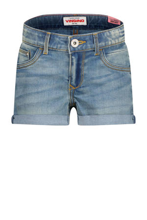 regular short medium blue denim