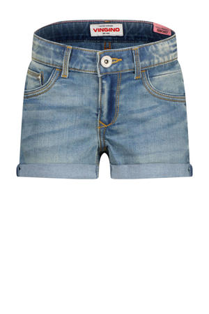 regular short medium blue denim