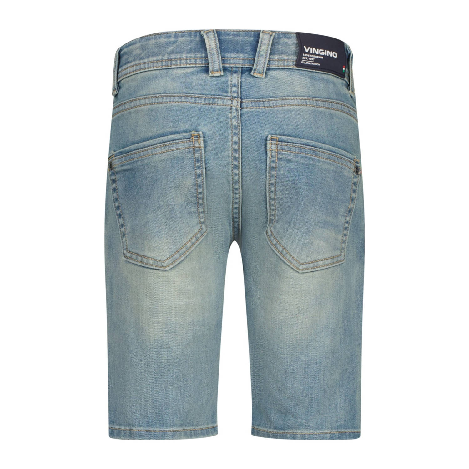 Vingino regular denim short medium blue denim