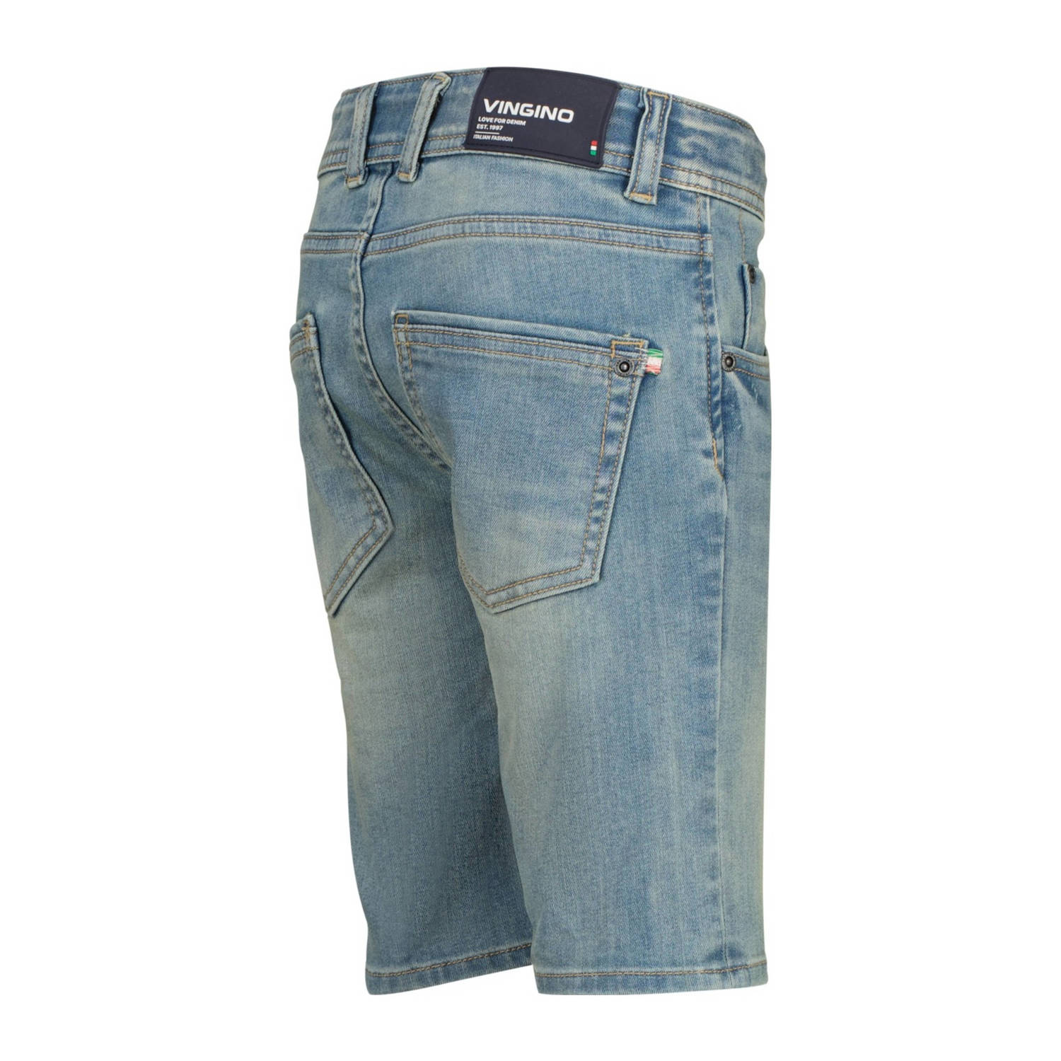 Vingino regular denim short medium blue denim