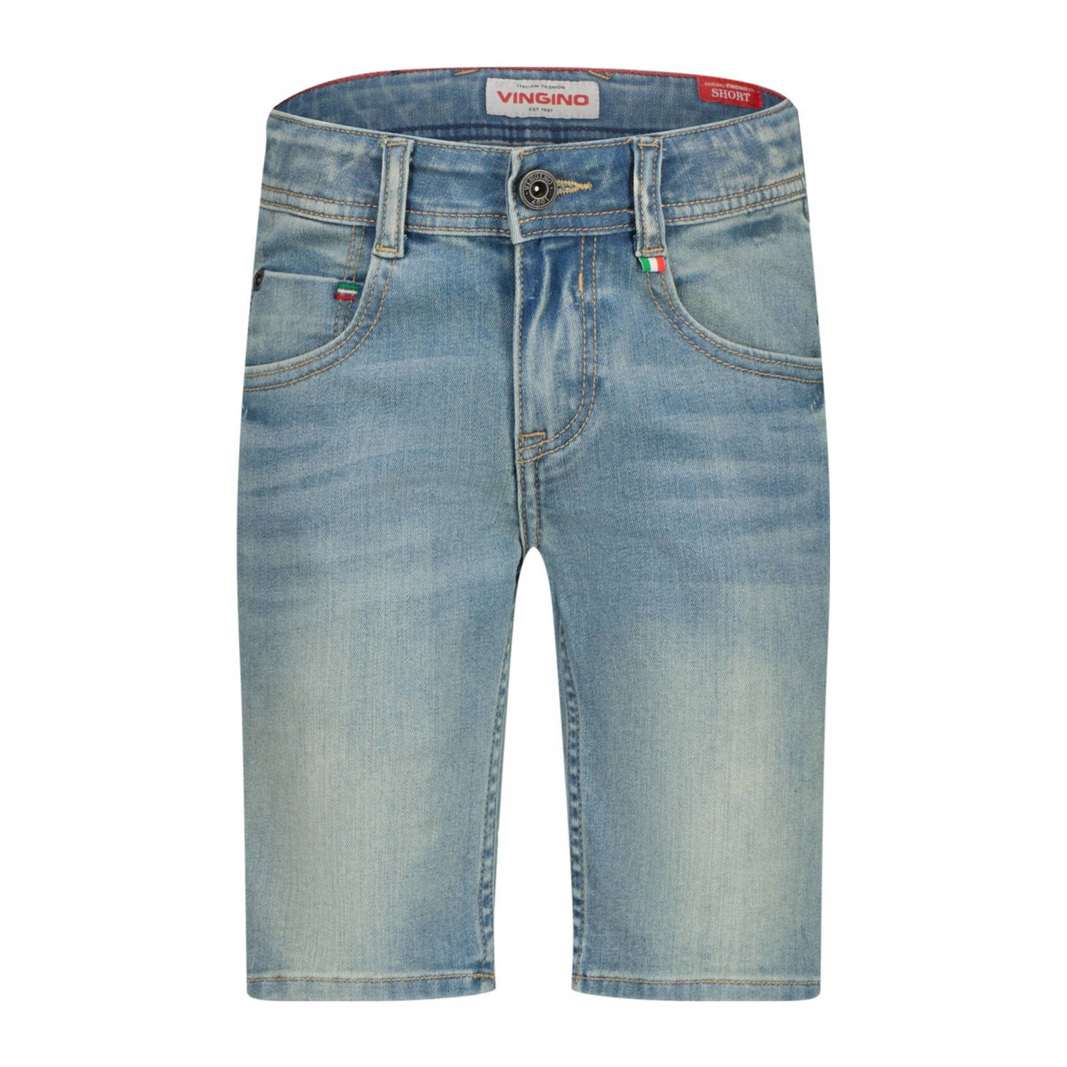 Vingino regular denim short medium blue denim