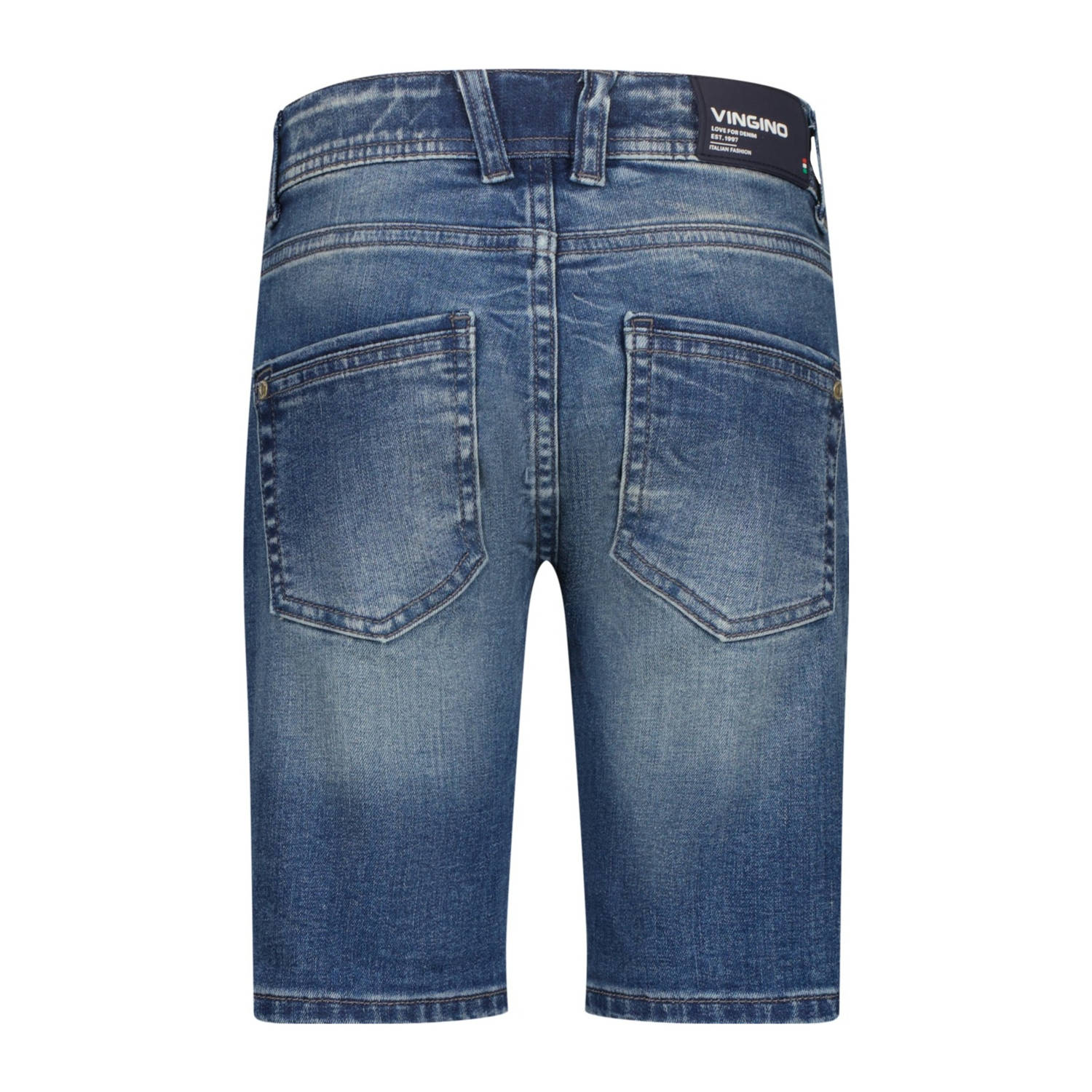 Vingino regular denim short medium blue denim