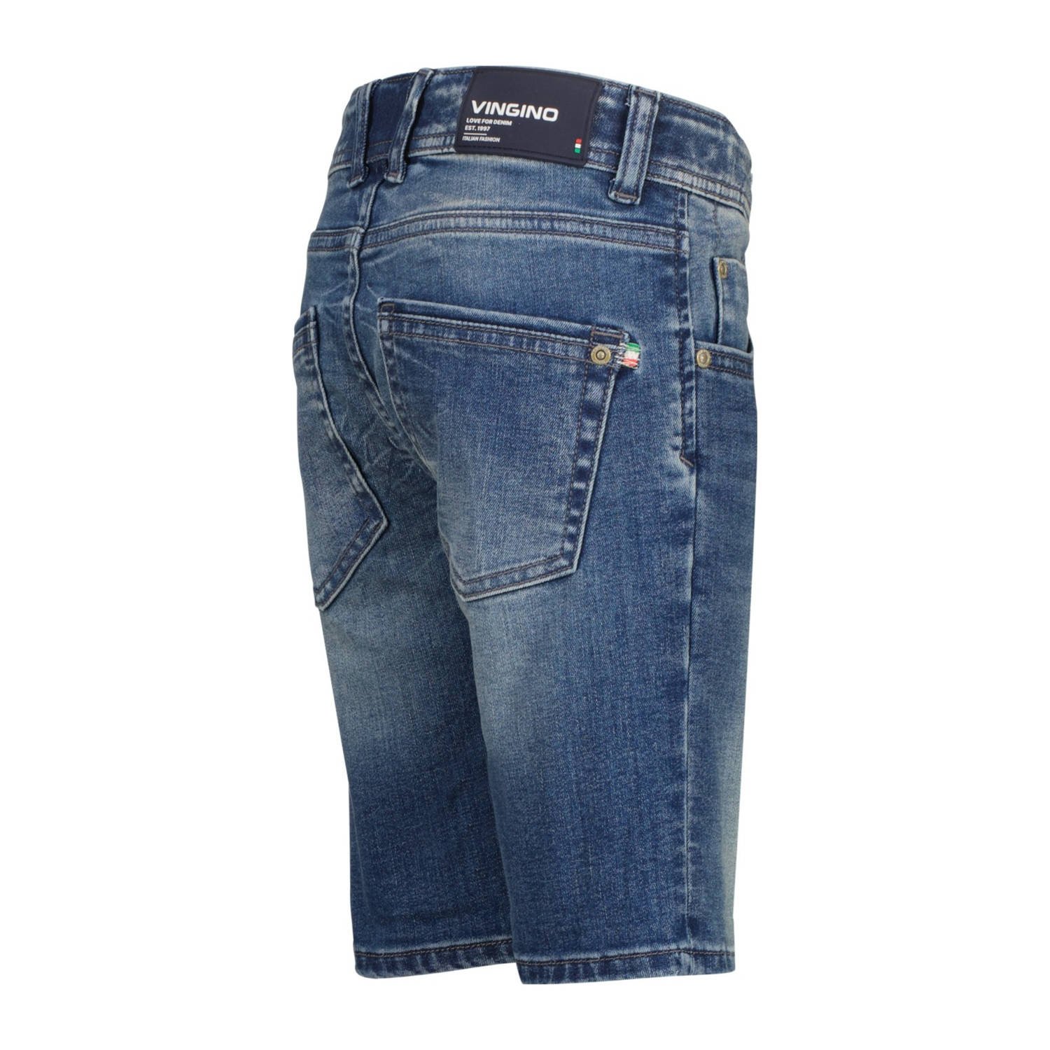 Vingino regular denim short medium blue denim