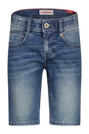 regular short medium blue denim