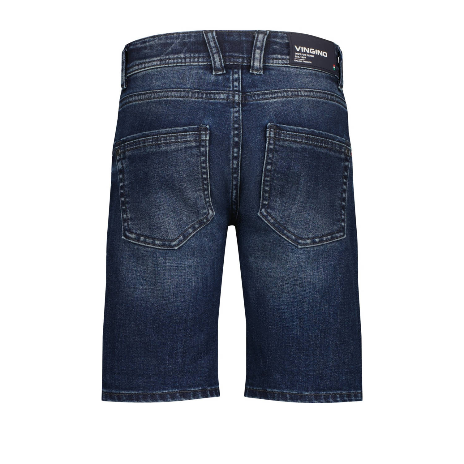 Vingino regular denim short dark blue denim