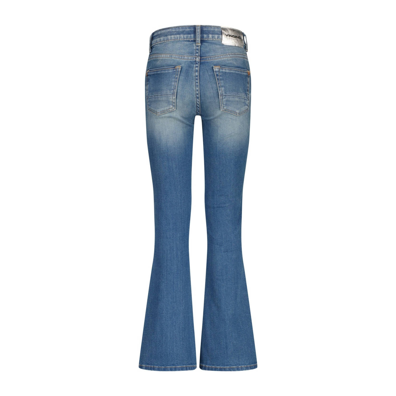 Vingino flared jeans medium blue denim